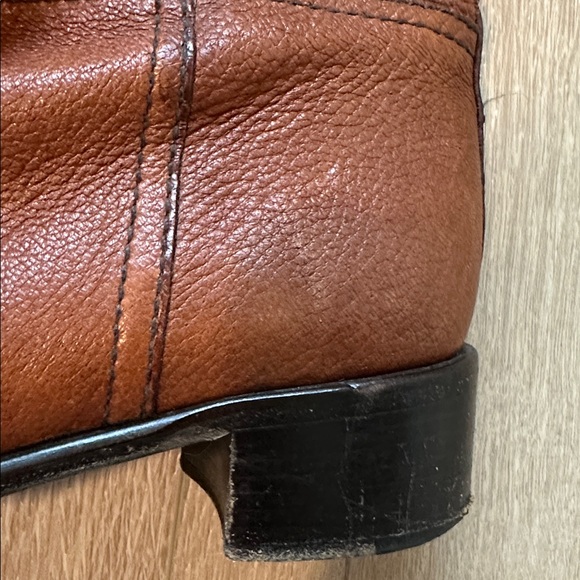 Prada Chestnut Leather Riding Boots - Picture 10 of 11